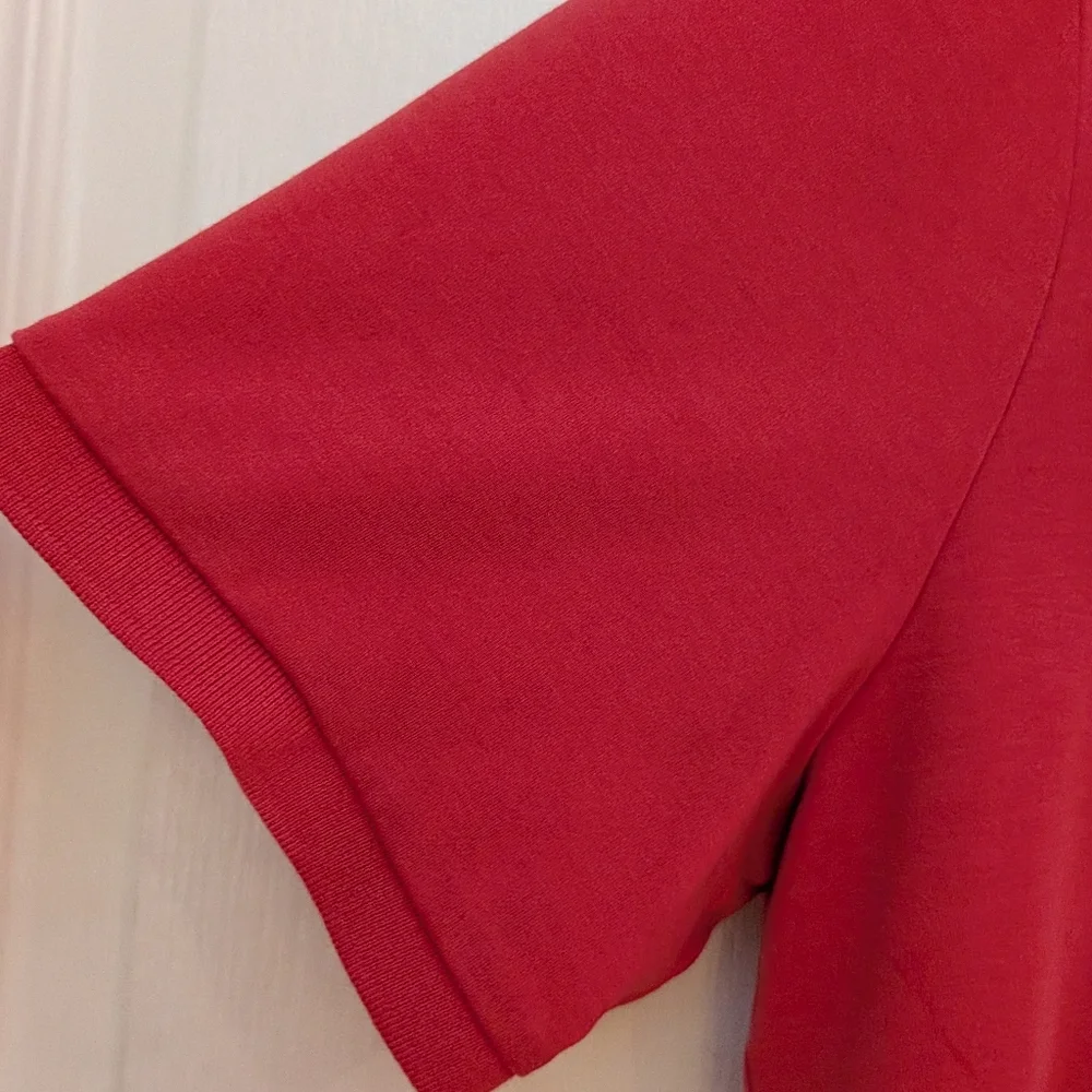 Ralph Lauren Deep Coral Short Sleeve Polo Shirt. Size Medium